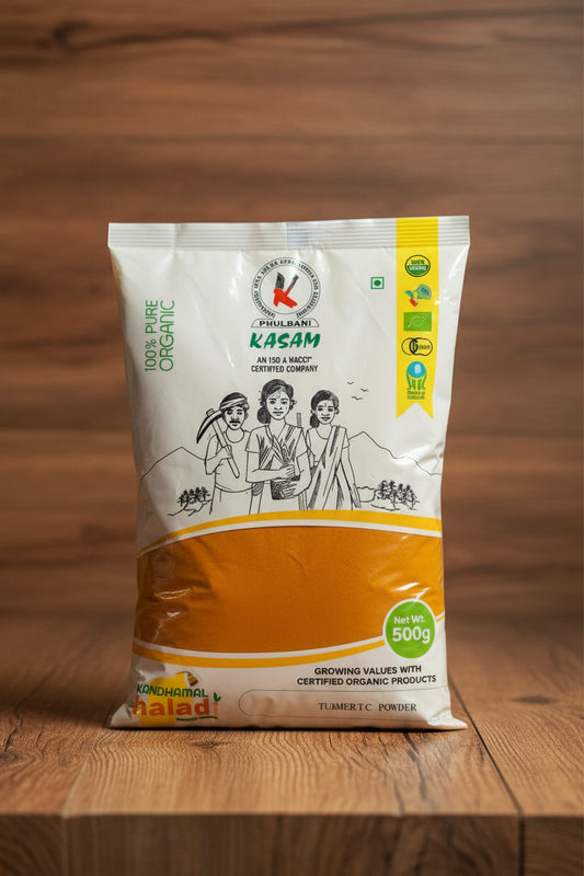KASAM Kandhamal Haladi (GI Tagged) Turmeric Powder - High Curcumin Organic Haldi