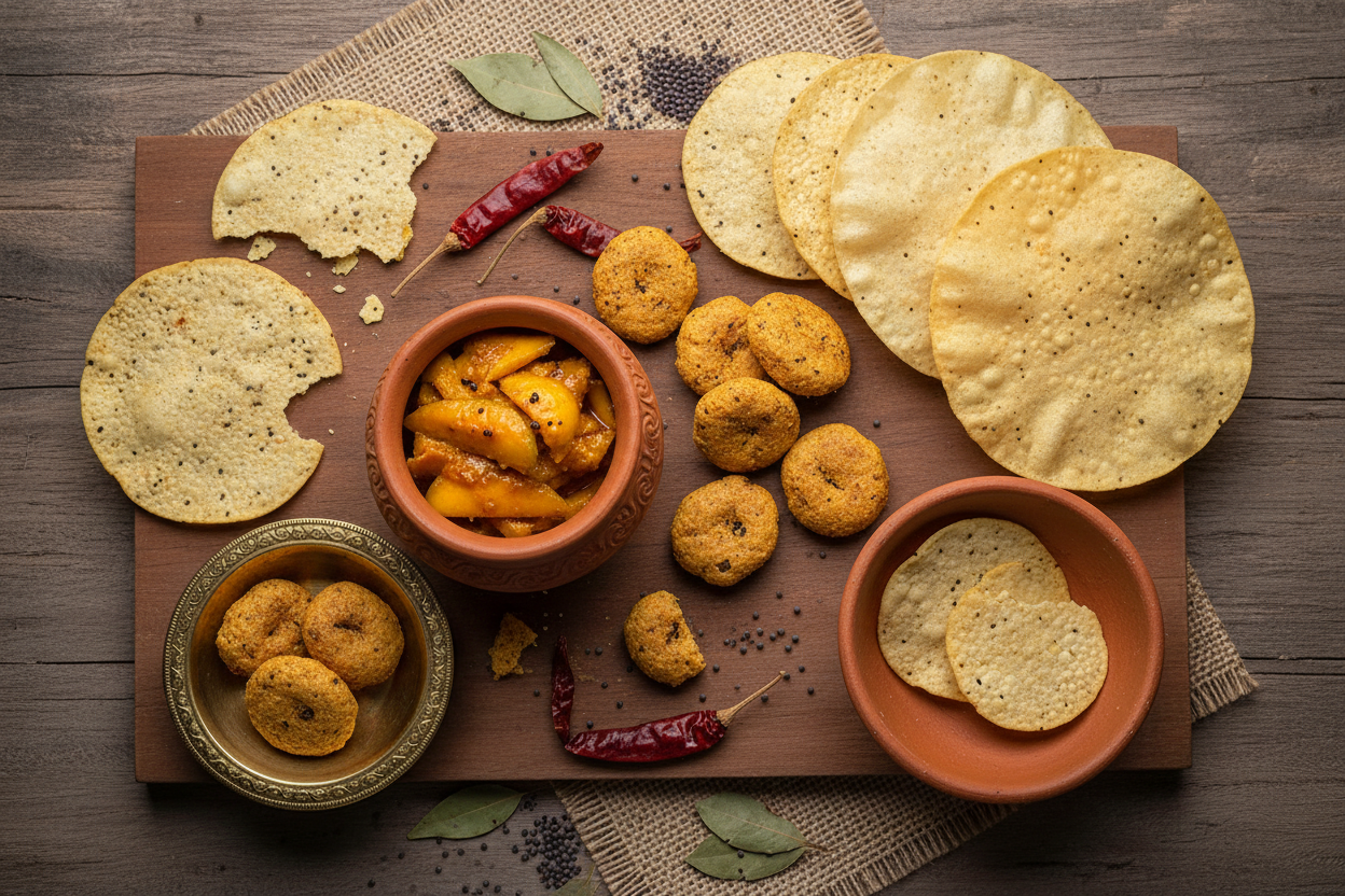 Achar, Badi & Papad