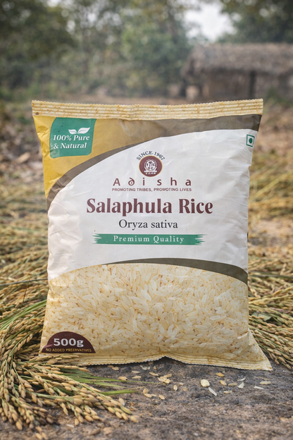 Aadisha Salaphula Rice package on a natural background