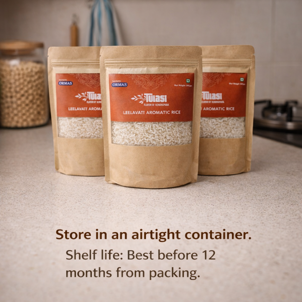 Leelavati Aromatic Rice | Short Grain, High Fiber | Kendrapara