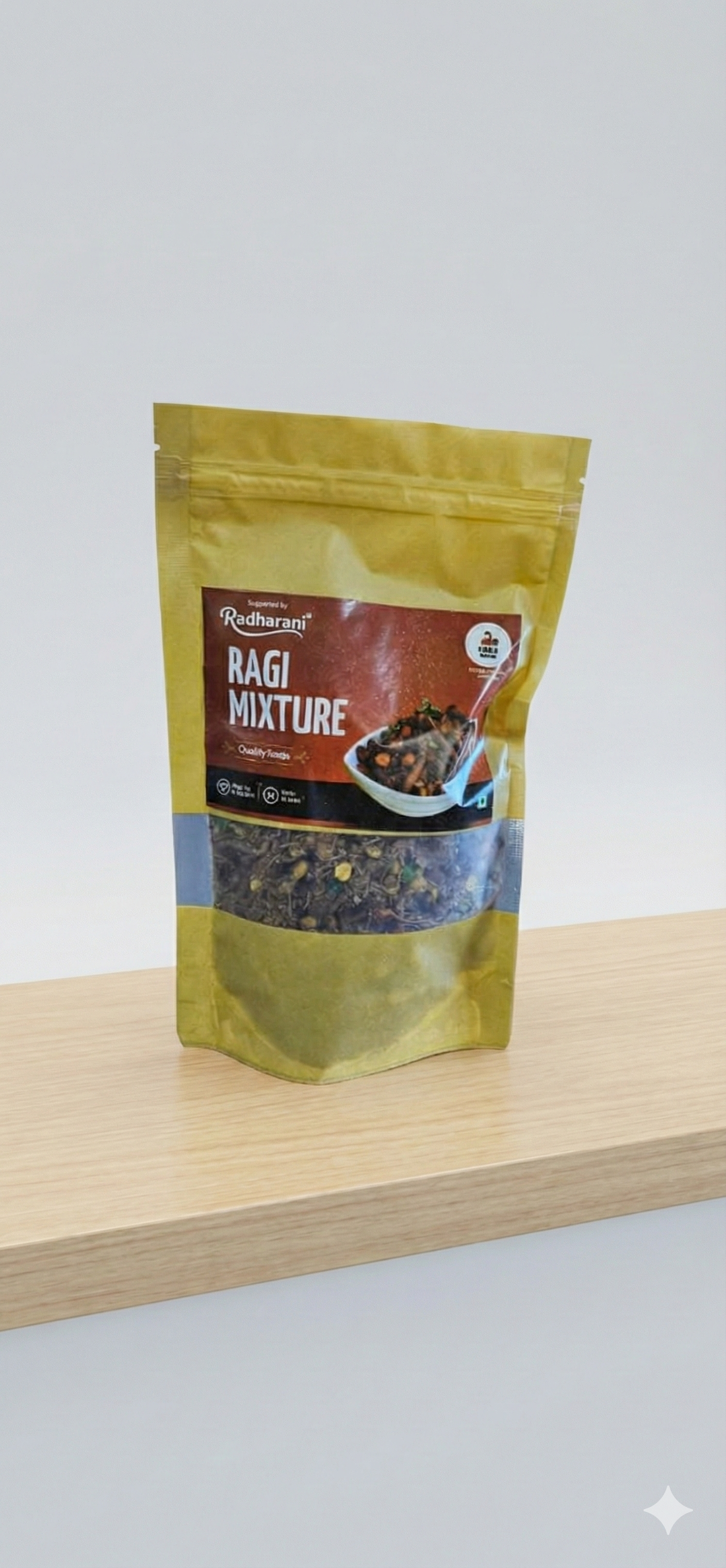 Radharani Ragi Mixture – Crunchy & Healthy Millet Snack (High Calcium & Iron)