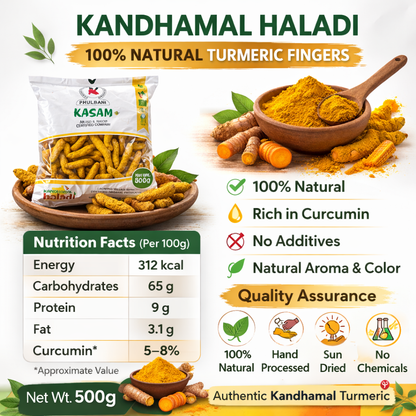 Turmeric Finger (Kandhamal Haladi) – Traditional Spice from Kandhamal, Odisha