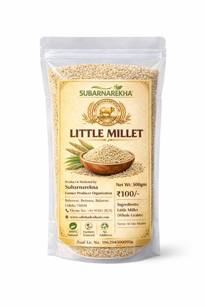 Package of Subarnarekha Little Millet on a white background