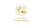Logo with 'No Maida No Preservatives' text on a black background