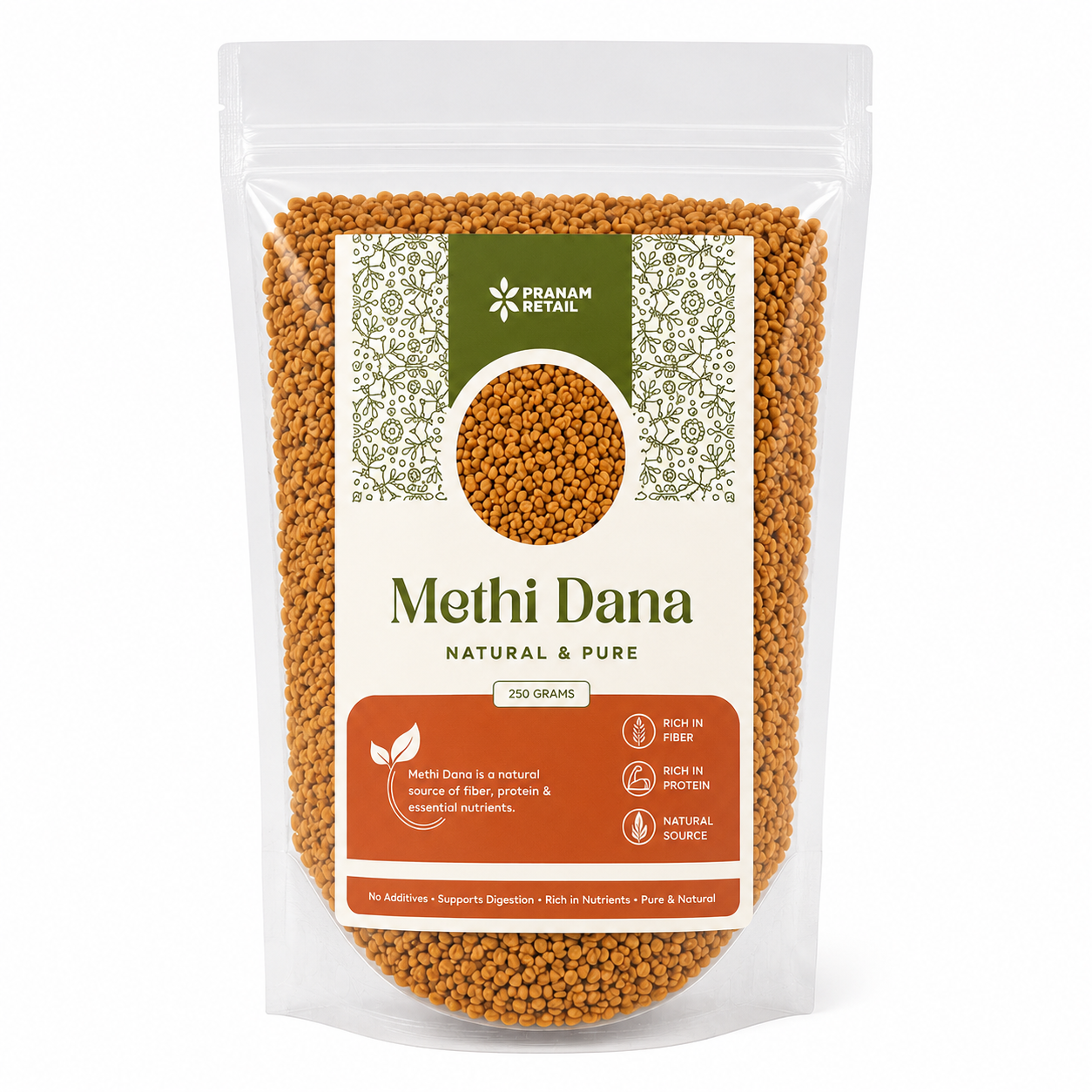 Package of Methi Dana seeds 
