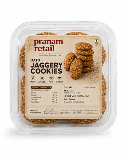 Oats Jaggery Cookies  