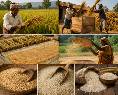 Pimpudibasa Rice – Unpolished Aromatic Rice from Odisha