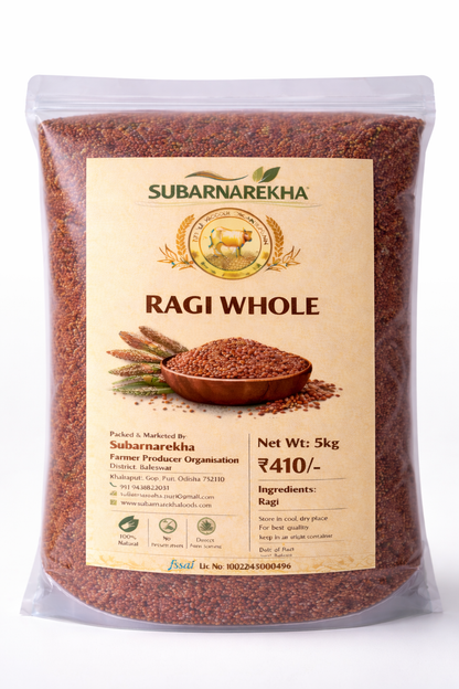 Package of Subarnarekha Ragi Whole on a white background