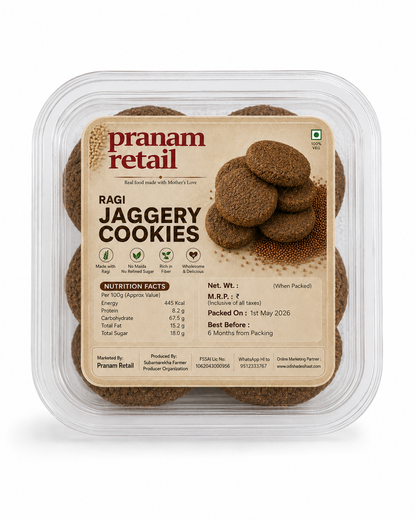 Ragi Jaggery Cookies