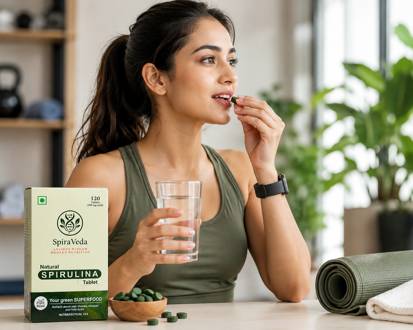 Natural Spirulina Powder, Capsules and Tablet from Odisha Super Foods