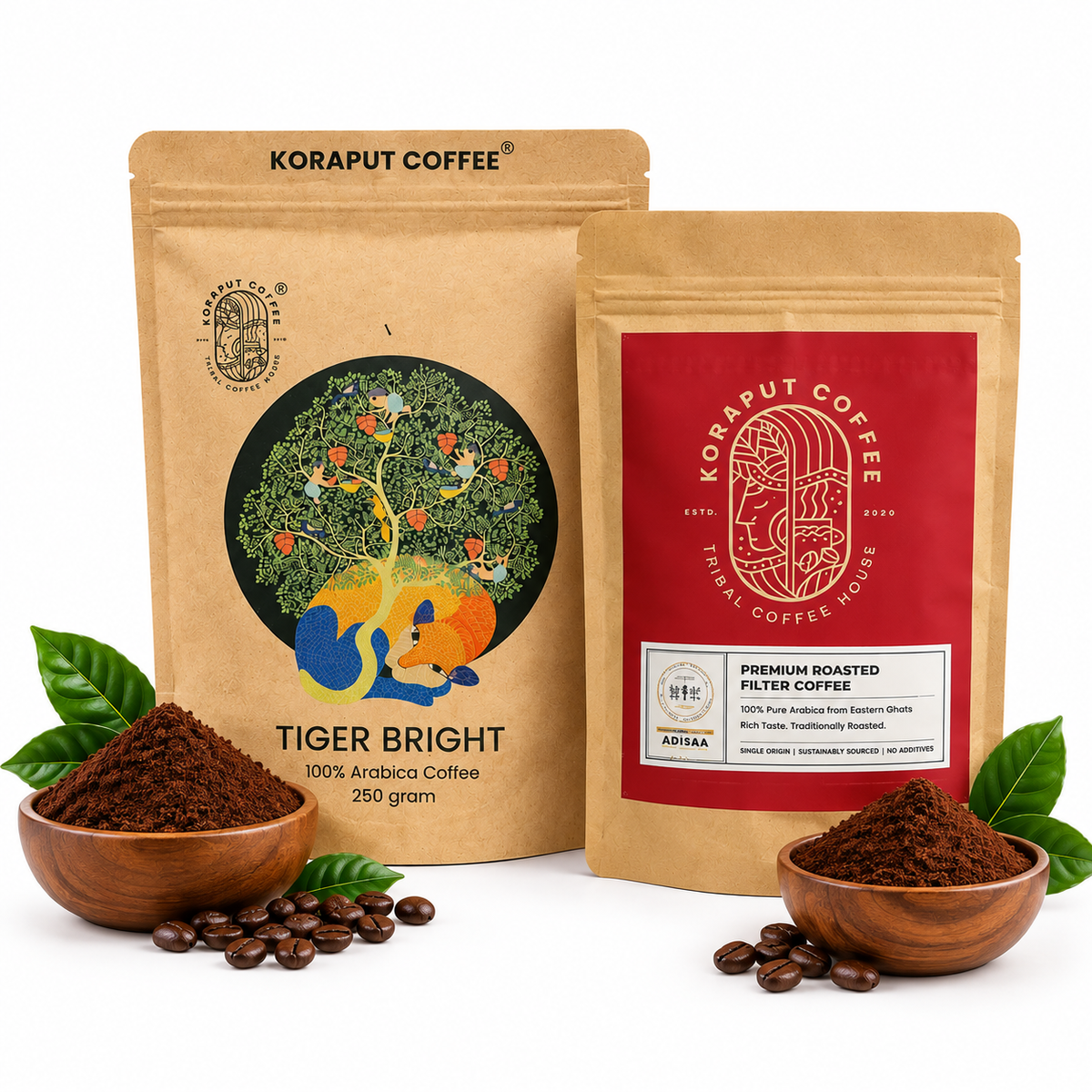Premium Roasted Filter Koraput Coffee Powder, from Odisha