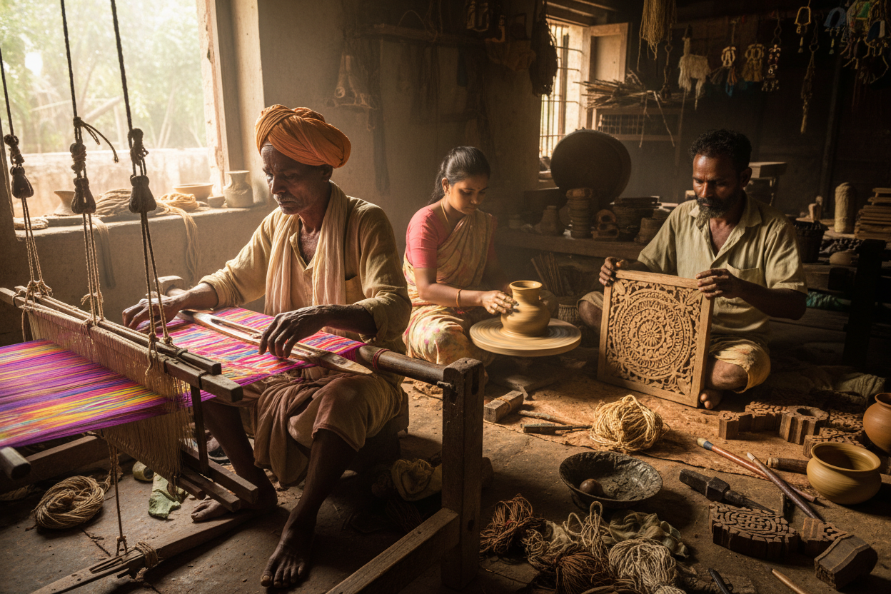  A picture of artisans at work that look real