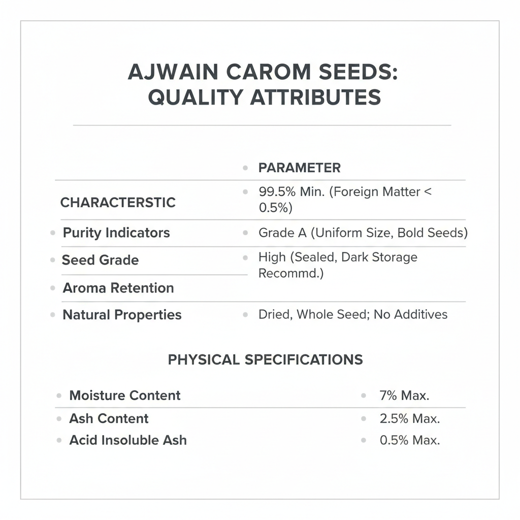 Ajwain Quality Panel