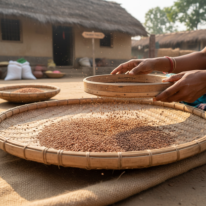 Ajwain Traditional Cleaning Process