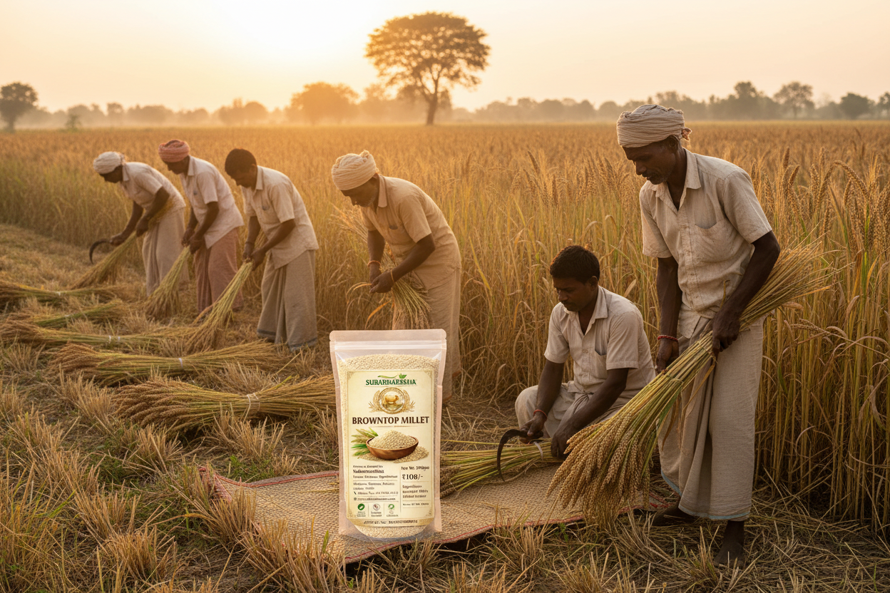 Browntop Millet Farmers Field