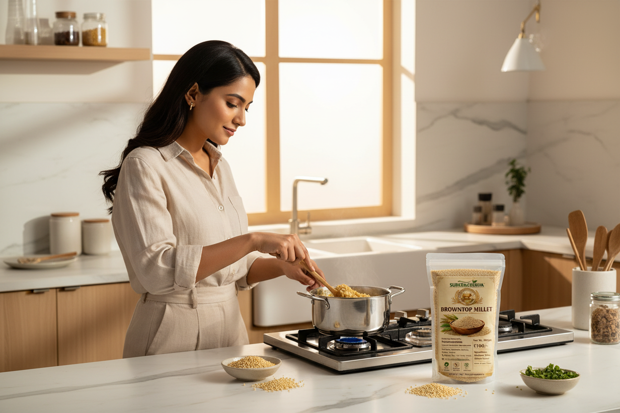 Browntop Millet Modern Kitchen