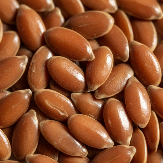 Flax Seeds Close-Up