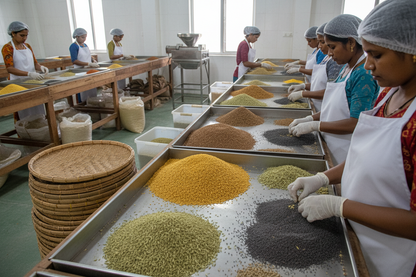 KASAM Spice Cleaning and Sorting Process 