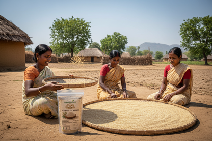Traditional Kodo Millet Processing Odisha