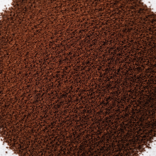 Close-up of ground coffee powder