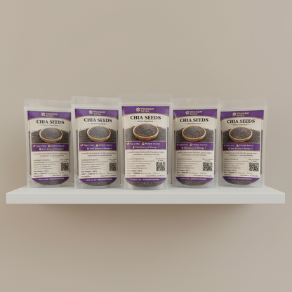 Pranam Chia Seeds Shelf Display