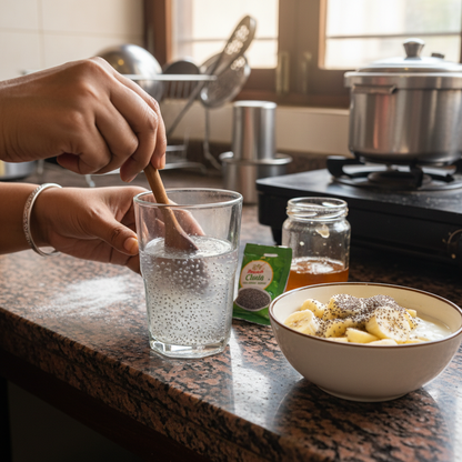 Chia Seeds in Beverage/Breakfast