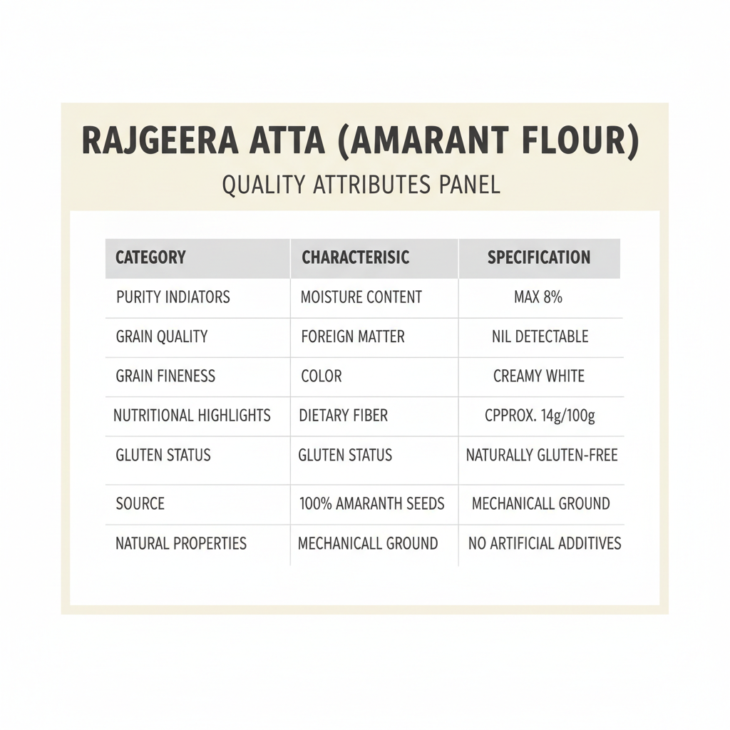 Rajgira Atta Nutrition Facts