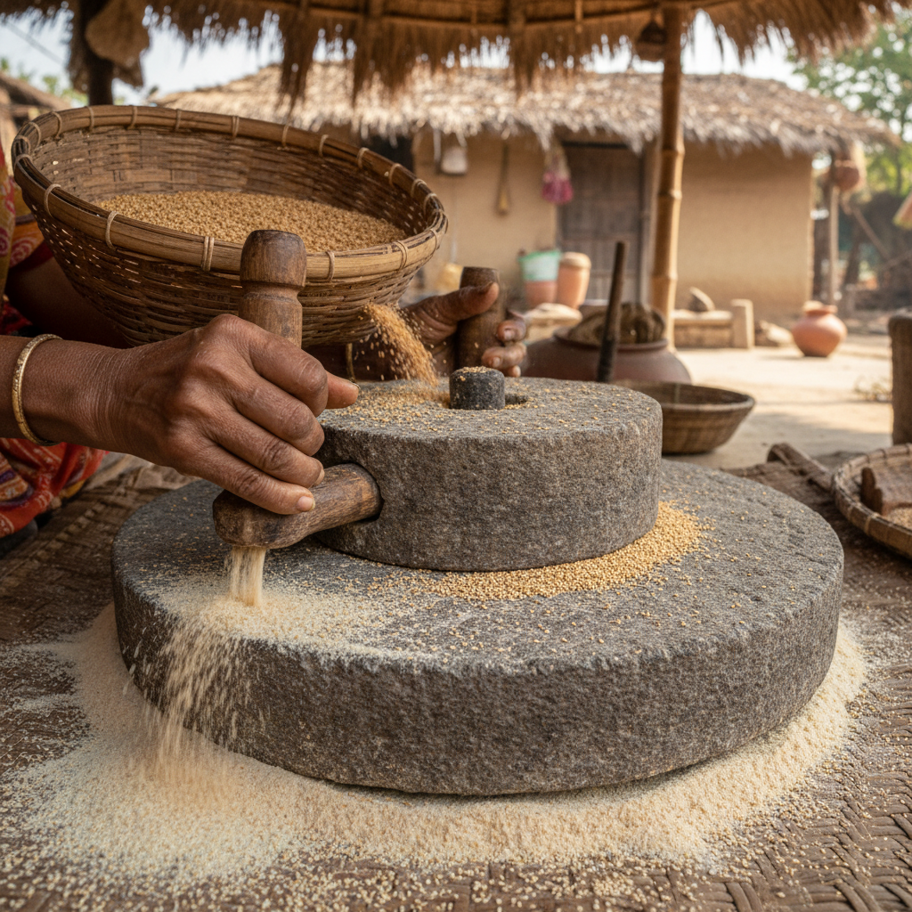 Traditional Amaranth Milling