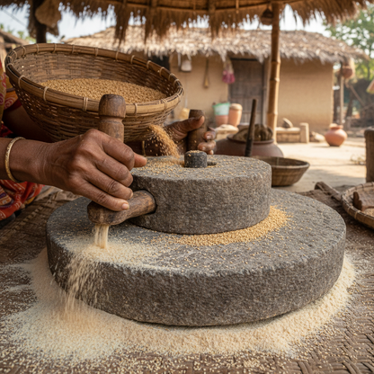 Traditional Amaranth Milling