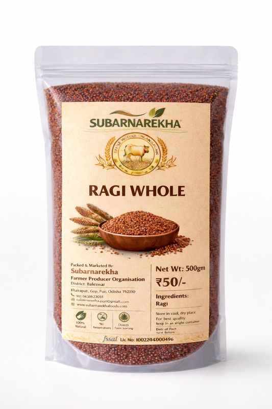 Package of Subarnarekha Ragi Whole on a white background
