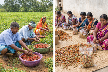 સૂકું ખારું મરચું - ગંજમ, ઓડિશા