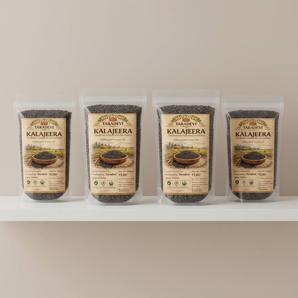 Taradevi Kala Jeera Shelf Display