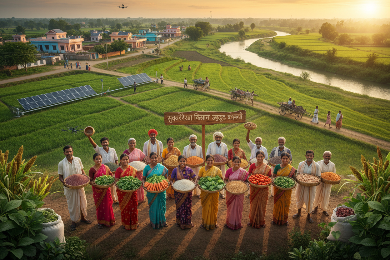 To become a leading farmer-owned enterprise that delivers natural, high-quality agricultural products while uplifting rural communities in the Subarnarekha region.