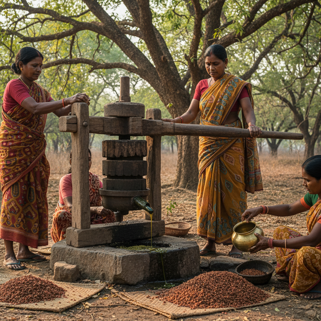 Traditional Neem Oil Extraction